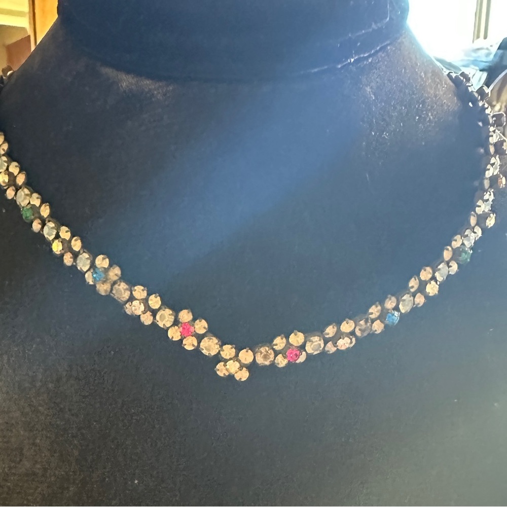 Vintage Sorrelli Multicolor Crystal Necklace